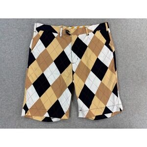 Loudmouth Plaid Golf Shorts‎ (Men's 38) Yellow - 12"